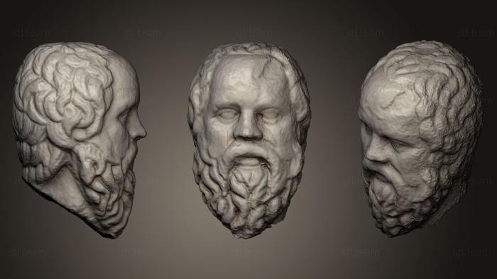 Бюсты и головы античные и исторические Сократ